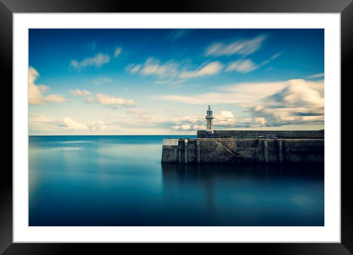Mevagissey Lighthouse, Cornwall Framed Mounted Print by Maggie McCall