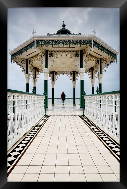 Brighton and Hove  Bandstand Framed Print by Maggie McCall