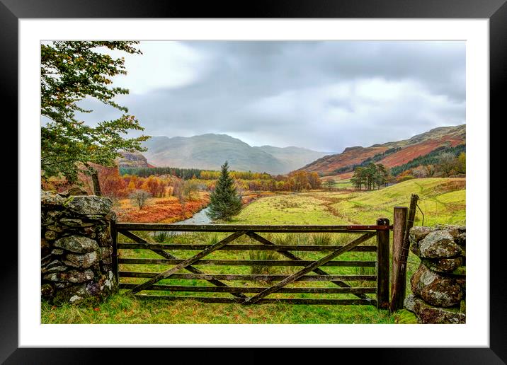 River Duddon, Lake District, Cumbria Framed Mounted Print by Maggie McCall