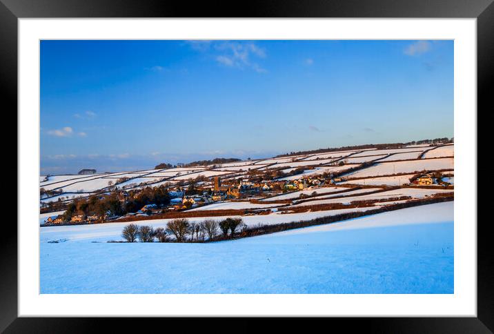 Milton Abbot, Tavistock, Devon. UK. Framed Mounted Print by Maggie McCall