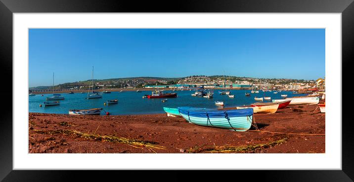 Teignmouth Harbour Framed Mounted Print by Maggie McCall