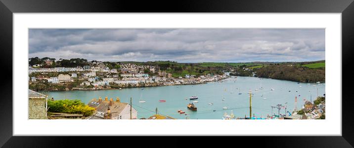 Fowey and Estuary from Polruan Framed Mounted Print by Maggie McCall