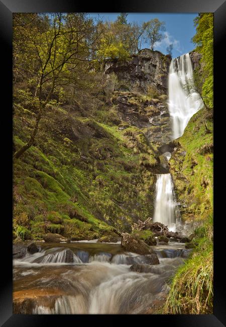 WATERFALL ( PISTYLL RHAEADR) Framed Print by raymond mcbride