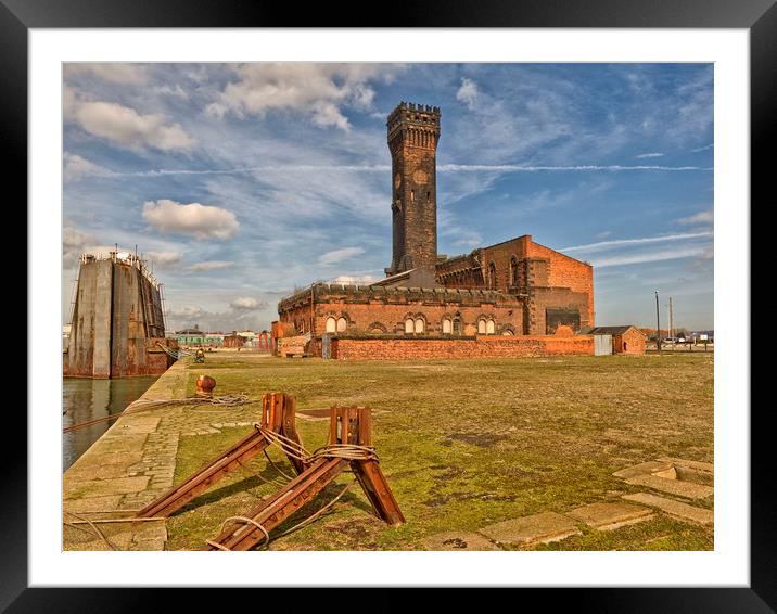 EAST FLOAT DOCKS(Birkenhead) Framed Mounted Print by raymond mcbride