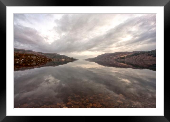 LOCH NESS (Viewed from the abbey) Framed Mounted Print by raymond mcbride
