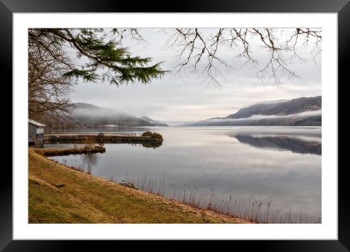 Rolling Mist (Loch Ness Scotland) Framed Mounted Print by raymond mcbride