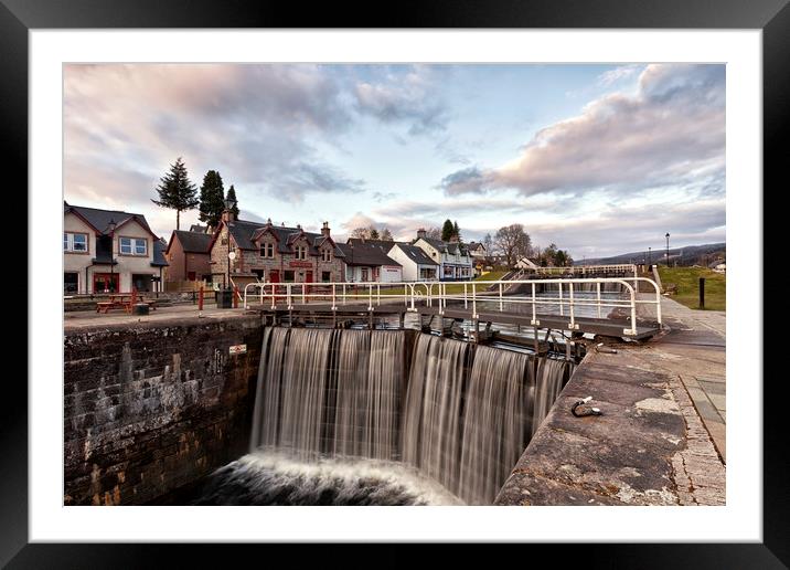 Caledonia Canal (Fort Augustus Scotland) Framed Mounted Print by raymond mcbride
