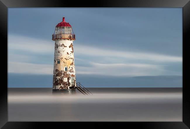 Talacre Lighthouse Framed Print by raymond mcbride