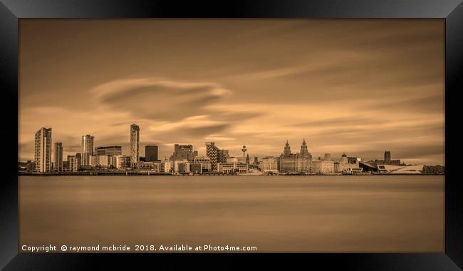 Liverpool Waterfront Framed Print by raymond mcbride