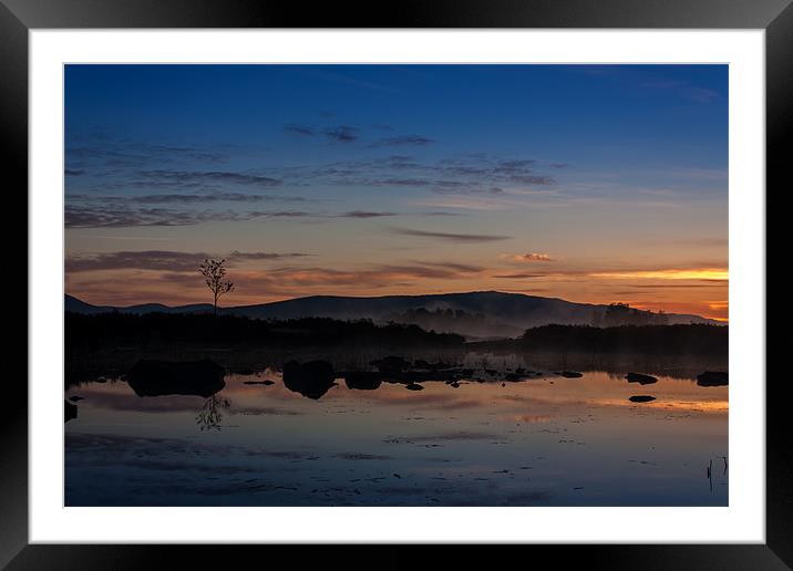 Lochan na h-Achlaise Sunrise Framed Mounted Print by Robert Murray