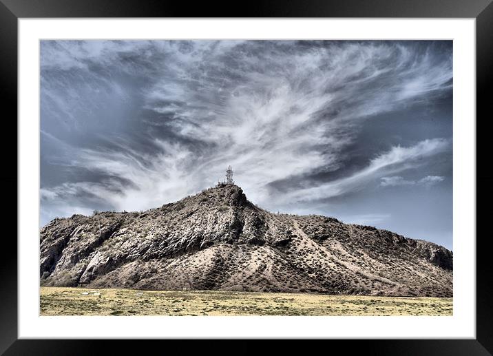 Desert Mountain Sky Framed Mounted Print by Isabel Antonelli