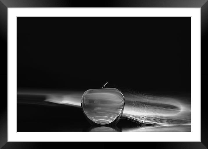 Abstract Glass Apple Framed Mounted Print by Tracy McDermott