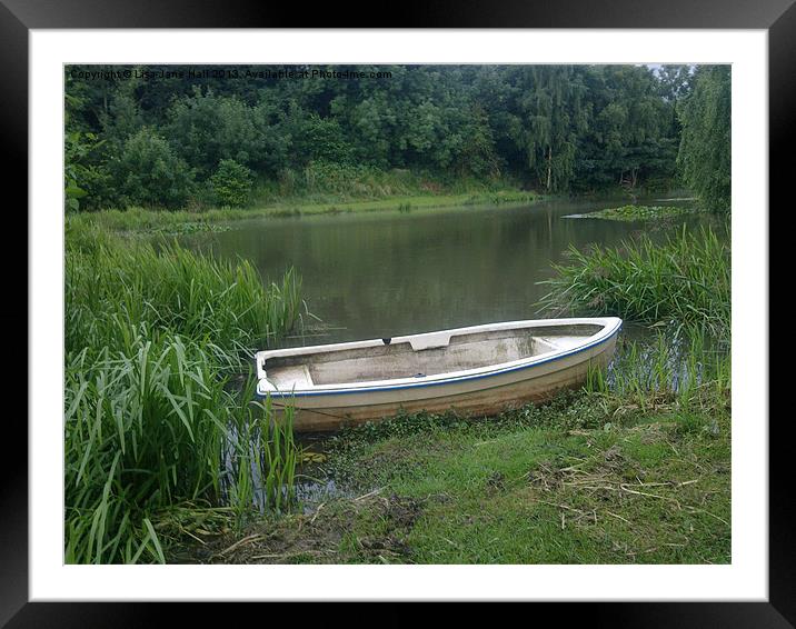 The Old Row Boat Framed Mounted Print by Lee Hall