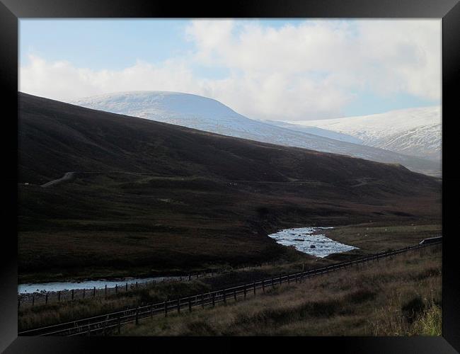 Snow Capped Cairngorms Framed Print by Lee Hall