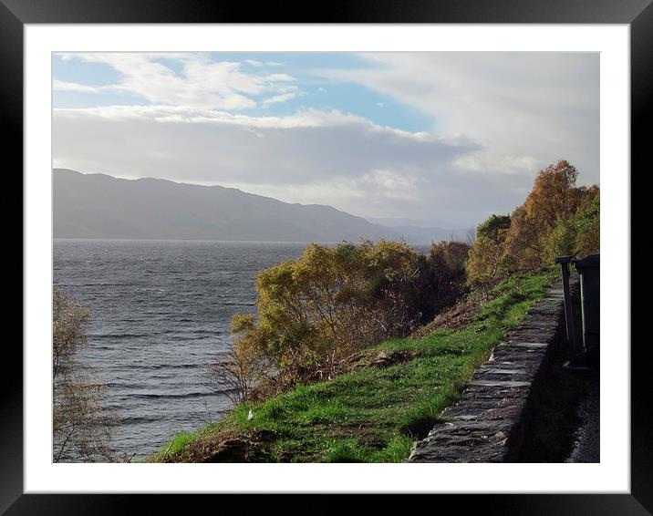 A Stormy Loch Ness Framed Mounted Print by Lee Hall