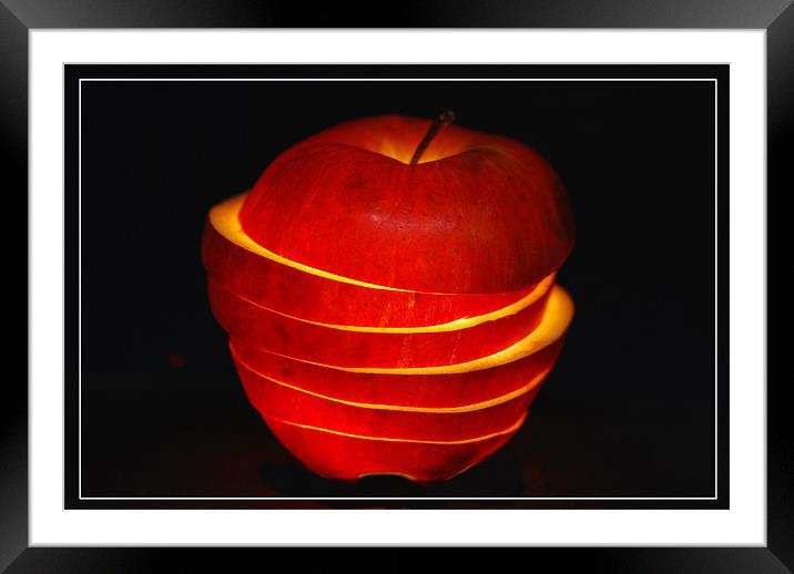 Apple Framed Mounted Print by Art Magdaluyo