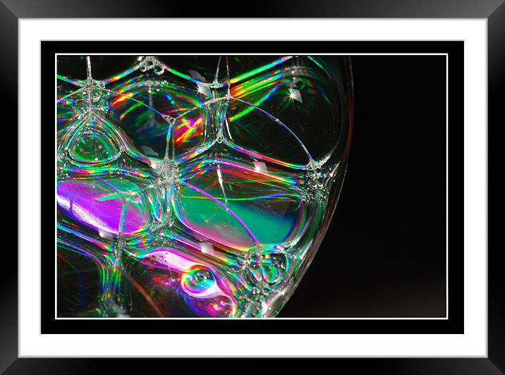 Bubbles Framed Mounted Print by Art Magdaluyo
