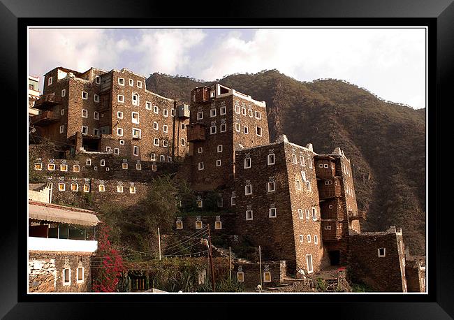 Rijal Alma Houses and Museum Framed Print by Art Magdaluyo