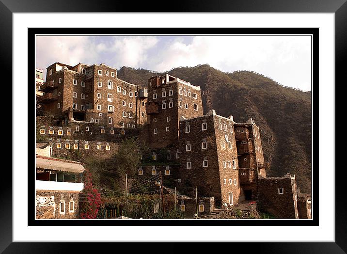 Rijal Alma Houses and Museum Framed Mounted Print by Art Magdaluyo