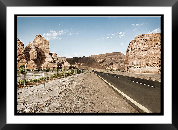 The Road Framed Mounted Print by Art Magdaluyo