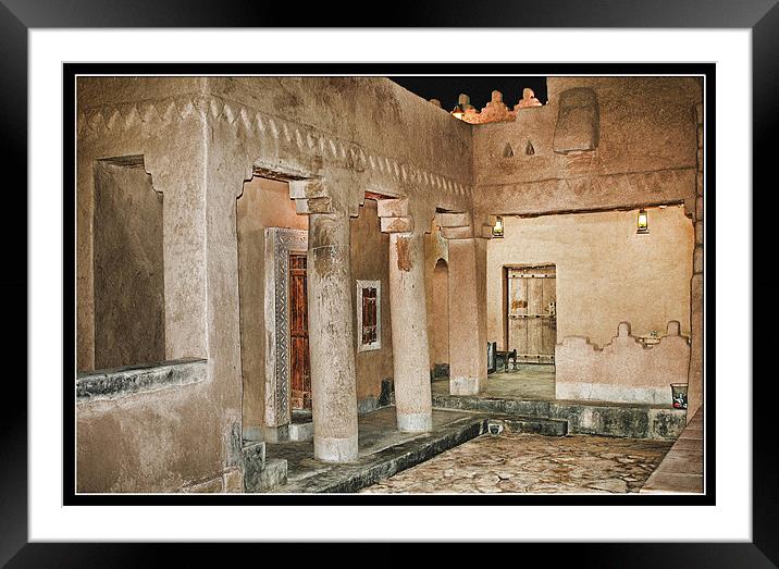 Arab Traditional House Framed Mounted Print by Art Magdaluyo