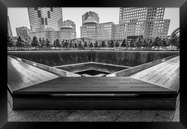 9/11 Memorial Framed Print by Paul Parkinson