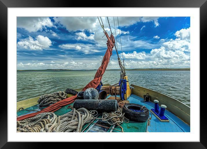 Under sail on the River Thames Framed Mounted Print by Paul Parkinson