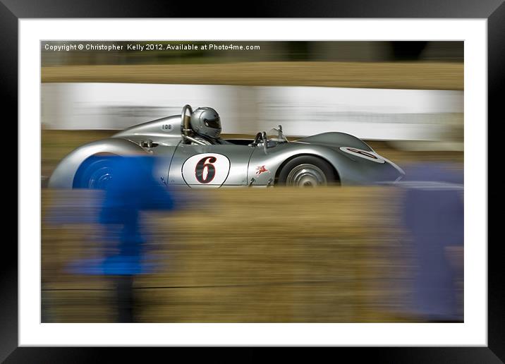 Vintage speed Framed Mounted Print by Christopher Kelly