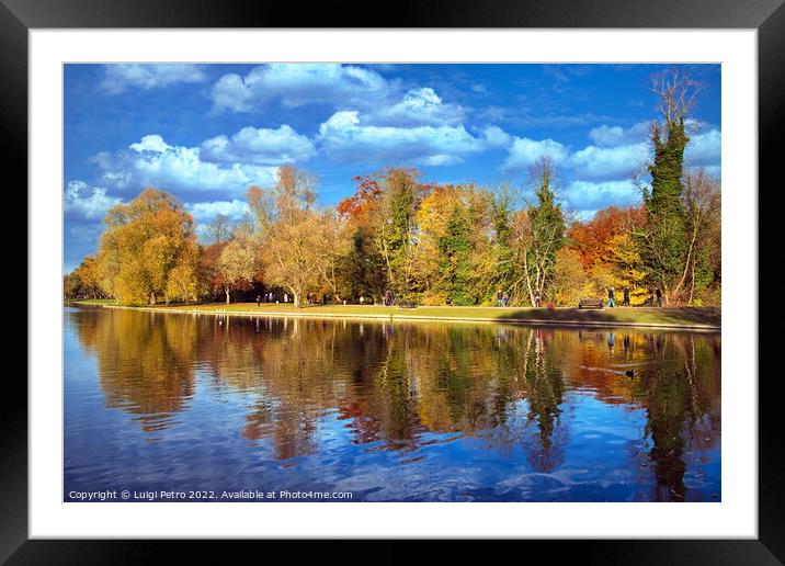 Verulanium Park in St Albans, UK. Framed Mounted Print by Luigi Petro