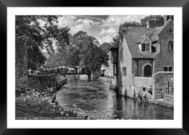 Serene Punting on Great Stour Framed Mounted Print by Luigi Petro