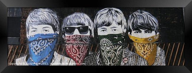 The Beatles as Outlaw Rebels Framed Print by Luigi Petro