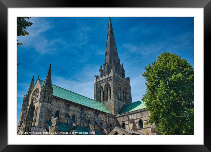 Chichester Cathedral in Chichester,West Sussex, UK Framed Mounted Print by Luigi Petro