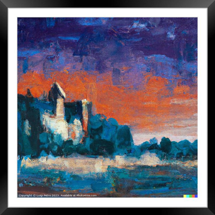  A Captivating Castle Framed Mounted Print by Luigi Petro