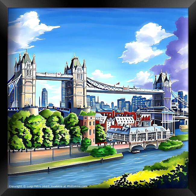 Tower Bridge, in London, United Kingdom Framed Print by Luigi Petro