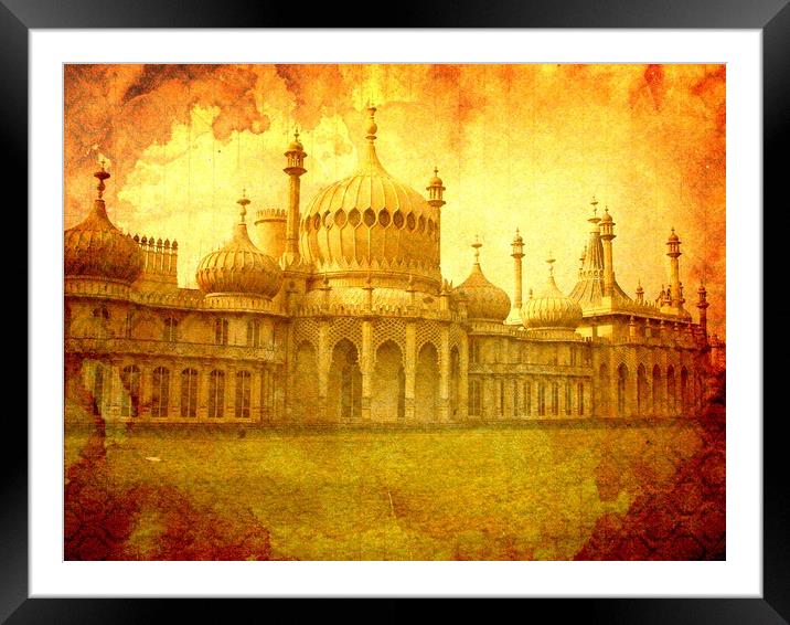 The Royal Pavillion In Brighton,UK. Framed Mounted Print by Luigi Petro