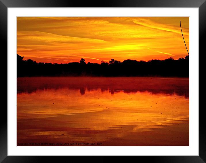 Sunrise in Rickmansworth Framed Mounted Print by Sue Bottomley