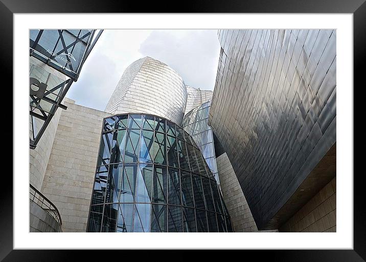  Guggenheim Museum Bilbao Spain Framed Mounted Print by Sue Bottomley