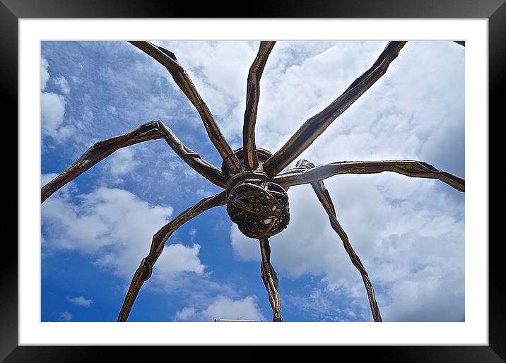  Spider Maman Bilbao Spain Framed Mounted Print by Sue Bottomley