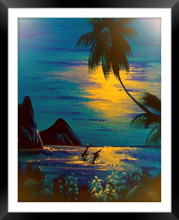 A Little bit of Paradise   Framed Mounted Print by Sue Bottomley