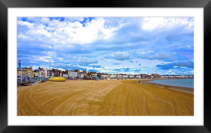Weymouth Dorset Seafront  Framed Mounted Print by Sue Bottomley