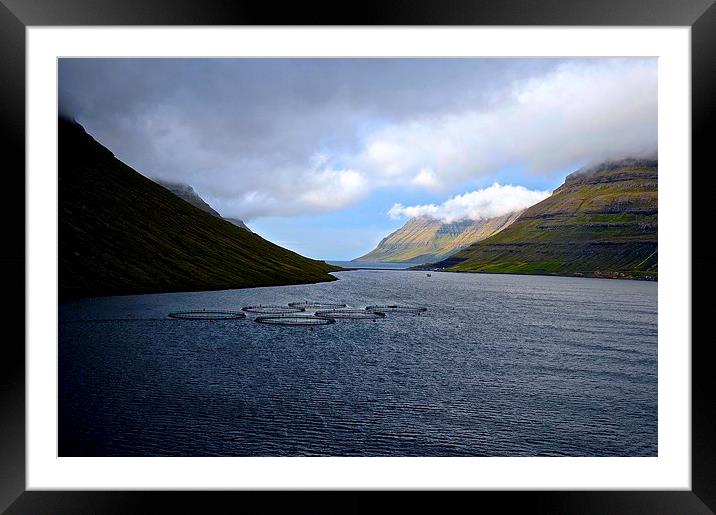 Leaving the Faroe Islands by sea  Framed Mounted Print by Sue Bottomley