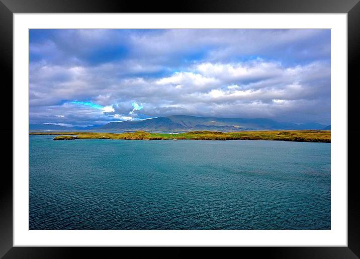  View from Revkiavik Iceland Harbour Framed Mounted Print by Sue Bottomley