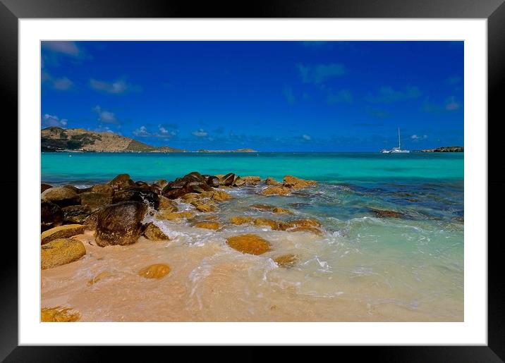  Orient Bay Beach, St Martins                      Framed Mounted Print by Sue Bottomley