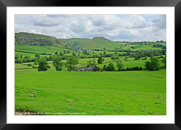 Thorpe Cloud from Blore Framed Mounted Print by Andy White