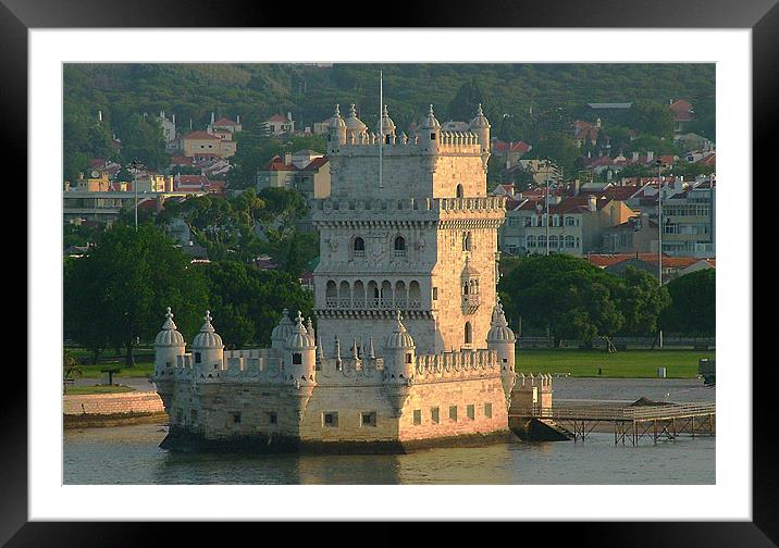 Belem Tower, Lisbon Framed Mounted Print by Andy White