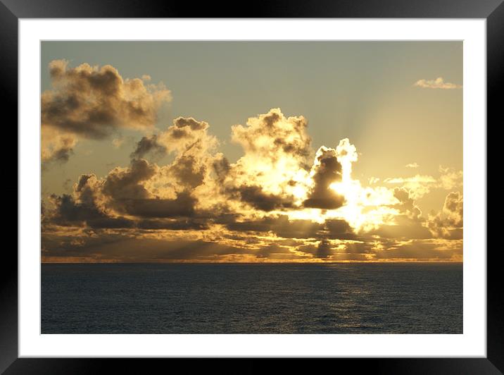 Fiery Sky 2 Framed Mounted Print by Andy White