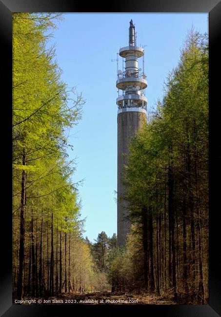 Forest Tower Framed Print by Jon Saiss