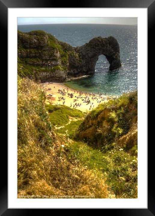 Durdle Door Framed Mounted Print by Jon Saiss