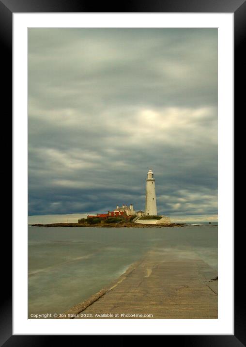 Lighthouse Framed Mounted Print by Jon Saiss