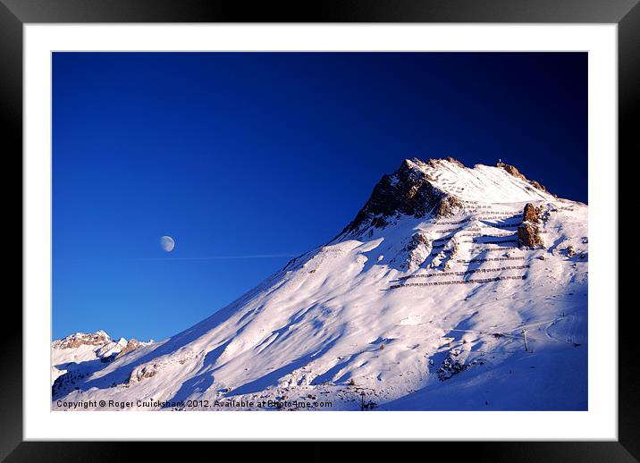 Tignes Ski Resort France Framed Mounted Print by Roger Cruickshank